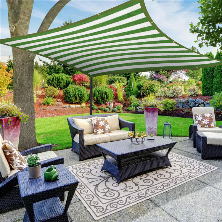 Striped Privacy Shade Net For Balcony Camping RV Pool