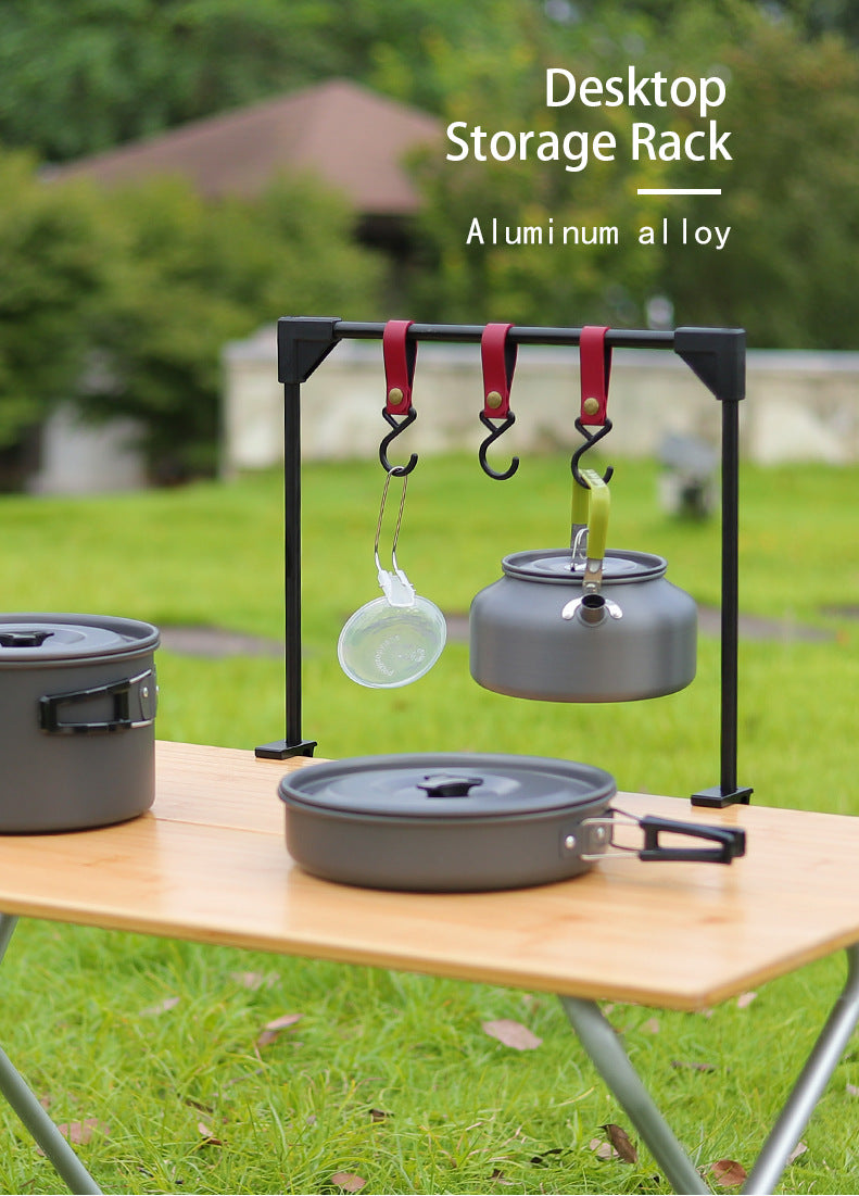 Adjustable Hanging Rack for Camping Stove and Cookware