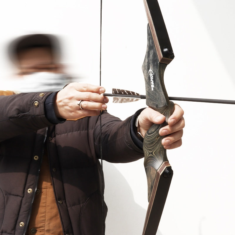 Professional Traditional Wooden Archery Bow Set