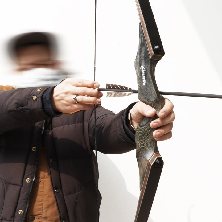 Professional Traditional Wooden Archery Bow Set