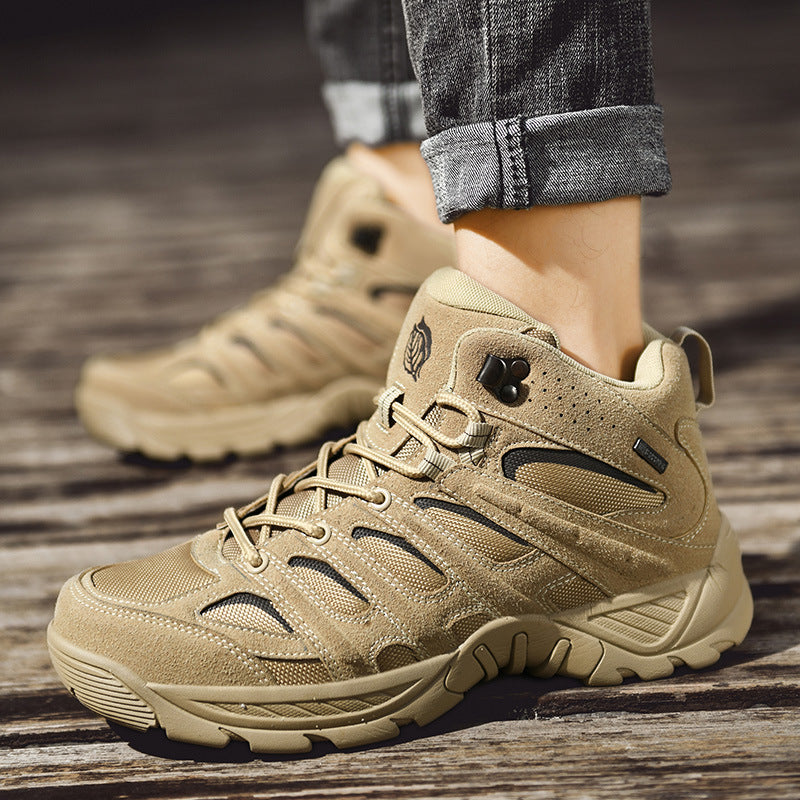 Men’s High-Top Martin Hiking Boots for Outdoors