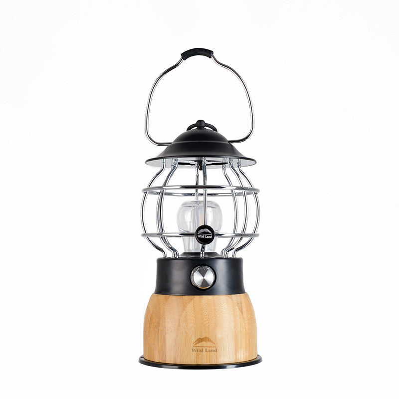 Retro Portable Hanging Camping Lantern for Tent Atmosphere