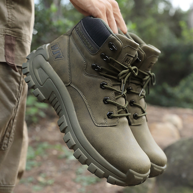 High-Top Hiking Boots for Outdoor Training Comfort