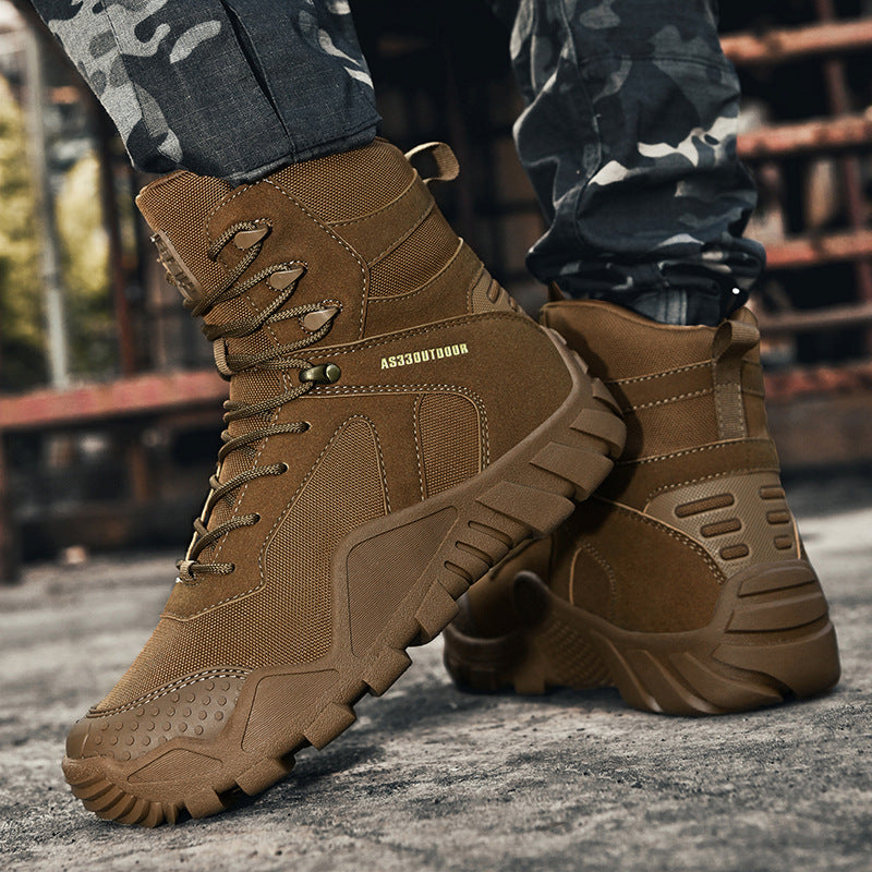 Tactical High-Top Outdoor Hiking Boots for Adventure