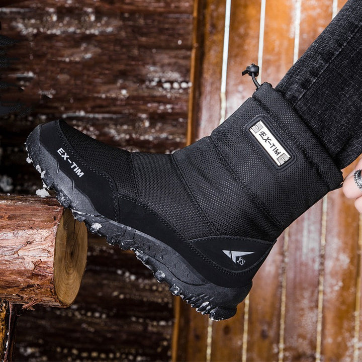 Men’s Fleece-Lined Waterproof Snow Hiking Boots