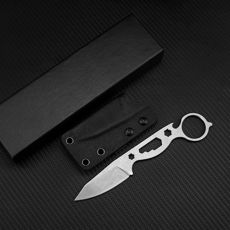 Small Straight Blade Survival Hunting Pocket Knife