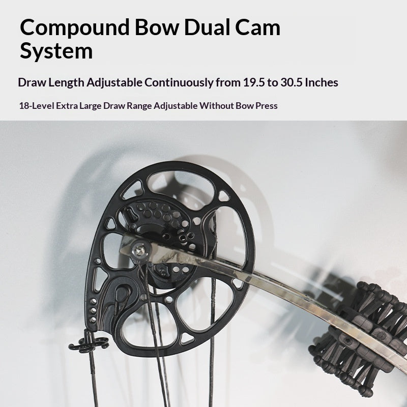 Adjustable Poundage Metal Compound Bow For Archery