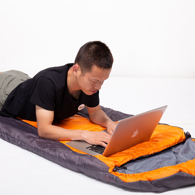 Waterproof Splicing Cotton Sleeping Bag for Four Seasons Camping