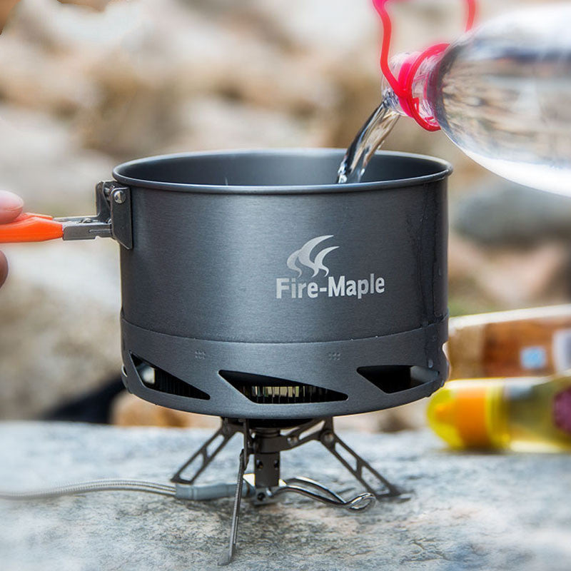 Alumina Heat-Exchange Camping Cookware Set for Outdoor Use
